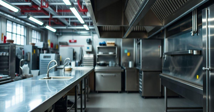 Balc&atilde;o de Inox para Cozinha Industrial: Praticidade e Durabilidade