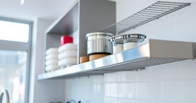 Prateleira de inox para cozinha: praticidade e estilo