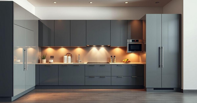 Arm&aacute;rio de Cozinha Inox Cinza: Estilo e Funcionalidade para Seu Espa&ccedil;o Gourmet