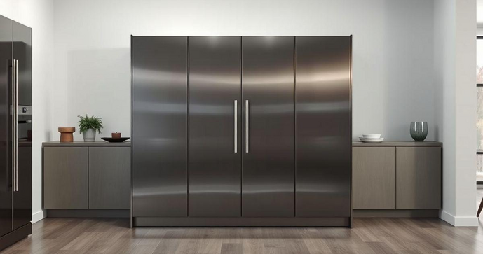 Balc&atilde;o de cozinha em a&ccedil;o 4 portas como solu&ccedil;&atilde;o pr&aacute;tica e moderna