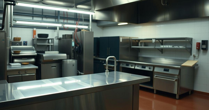 Balc&atilde;o de Inox para Cozinha Industrial: Como Escolher o Ideal para Sua Empresa