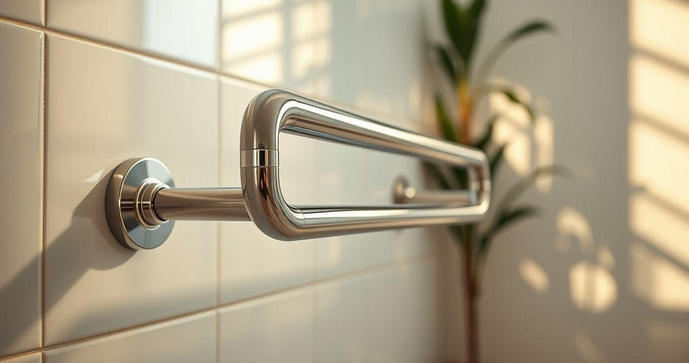 Barra de inox para banheiro &eacute; a solu&ccedil;&atilde;o ideal para seguran&ccedil;a e estilo no seu espa&ccedil;o.