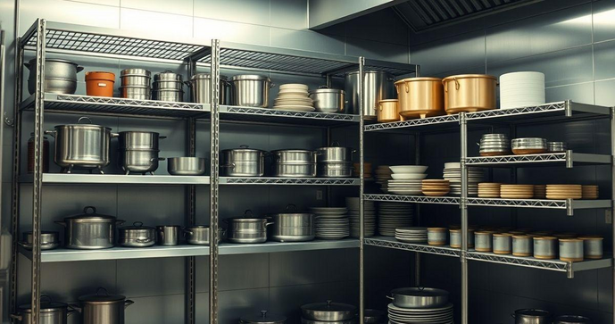 Como escolher a prateleira de inox ideal para cozinha industrial