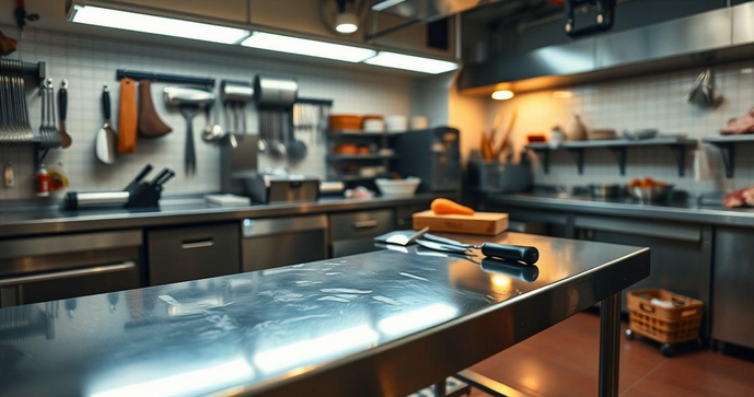 Mesa de inox para a&ccedil;ougue: saiba como escolher a ideal