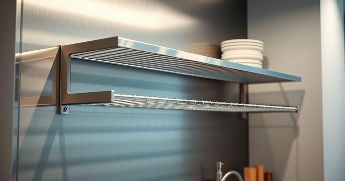 Prateleira Inox Parede: Como Escolher e Instalar a Solu&ccedil;&atilde;o Ideal para Seu Espa&ccedil;o