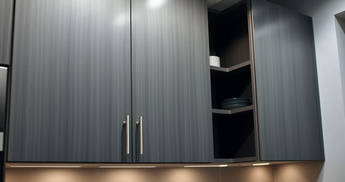 Arm&aacute;rio de cozinha inox cinza &eacute; a escolha perfeita para modernizar seu espa&ccedil;o com estilo e funcionalidade