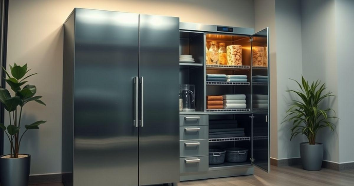 Armário multiuso inox: A solução ideal para organização e durabilidade em sua casa