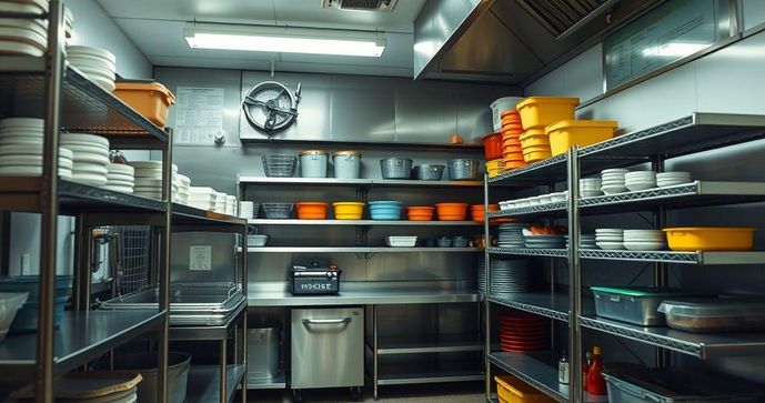 Como escolher prateleira de inox para cozinha industrial que otimize seu espa&ccedil;o