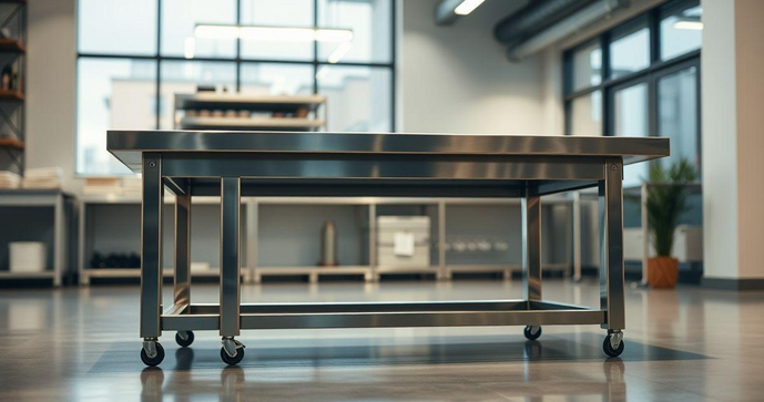 Mesa de inox para a&ccedil;ougue &eacute; a melhor op&ccedil;&atilde;o para efici&ecirc;ncia e durabilidade