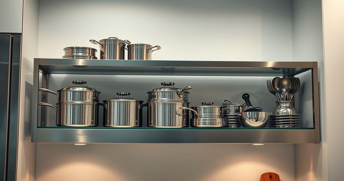 Prateleira de inox para cozinha: como escolher a ideal para sua casa