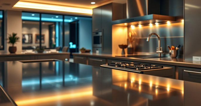 Balc&atilde;o Inox para Cozinha garante Estilo e Funcionalidade