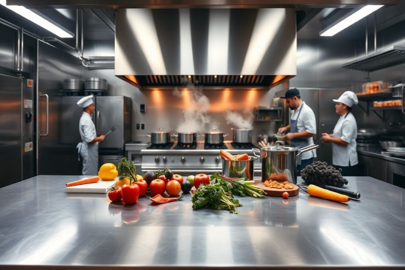 Vantagens do Balcão de Inox para Cozinha Industrial