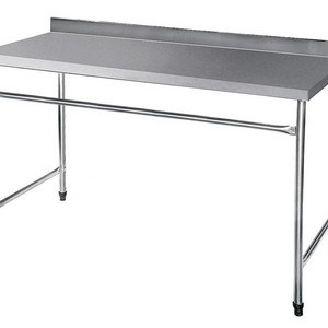 Mesa inox com grade inferior