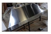 Coifa de inox escovada