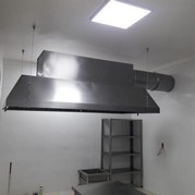 Coifa de aço inox para cozinha industrial