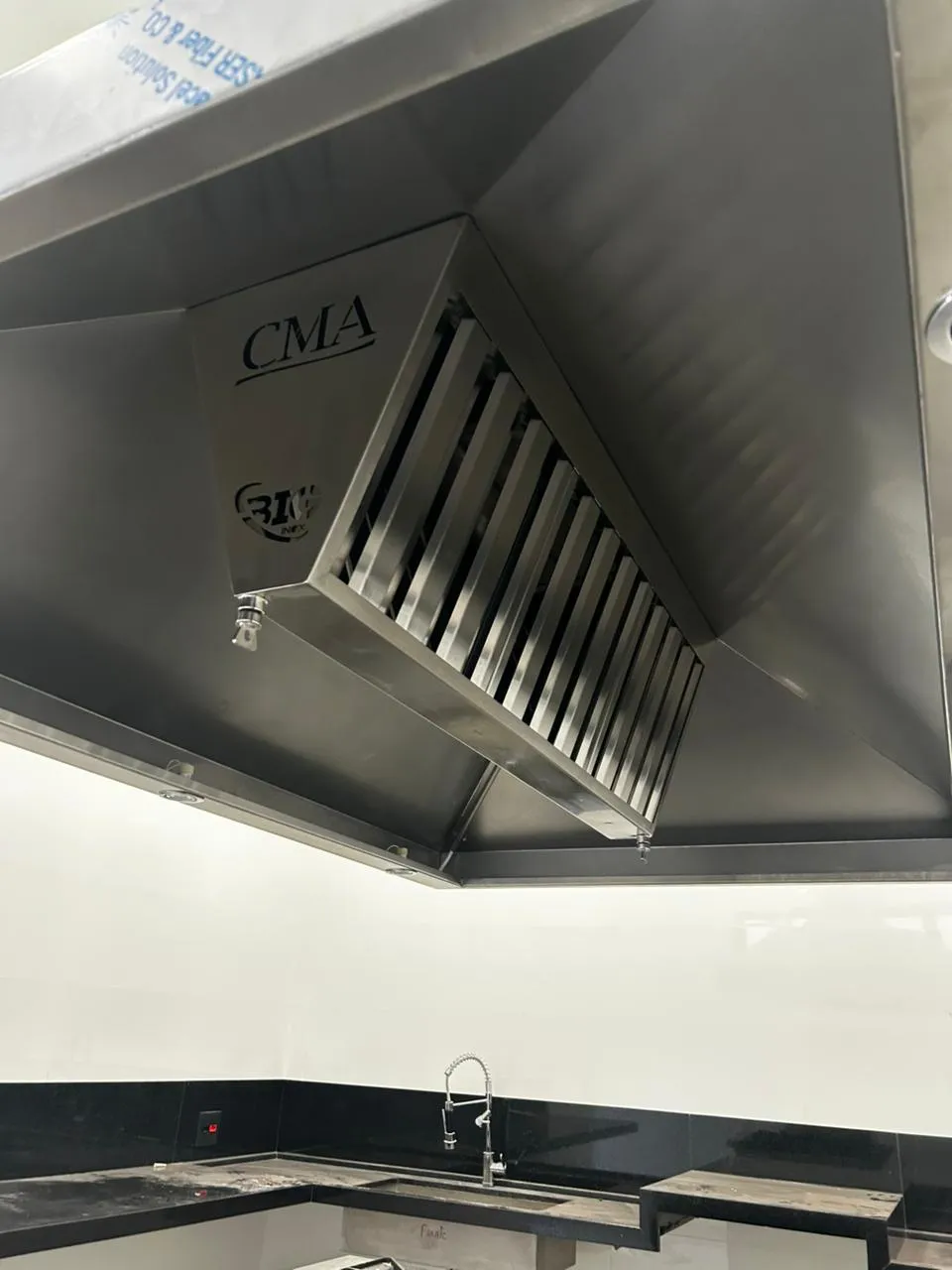 coifa de inox com exaustor