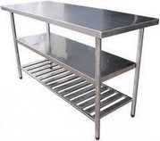 Mesa de aço inox para restaurante